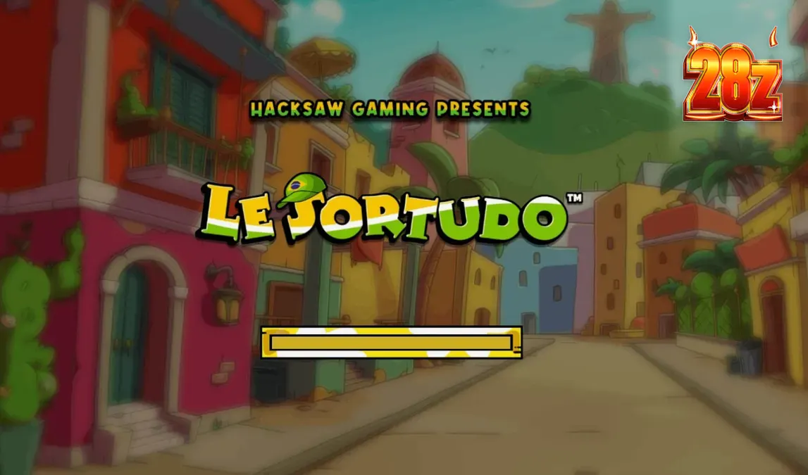 Smokey o guaxinim em um cenário festivo brasileiro no slot Le Sortudo